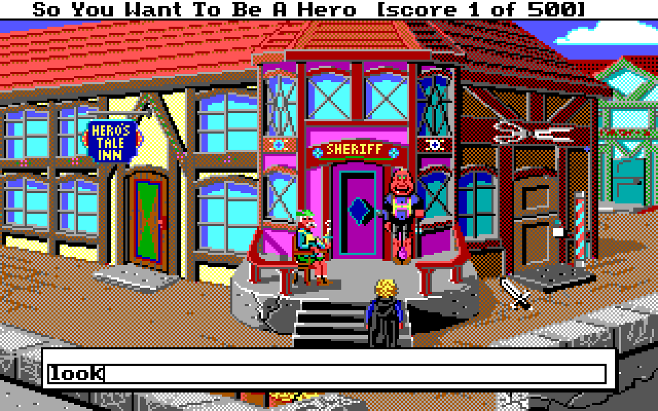 Hero's Quest opening scene