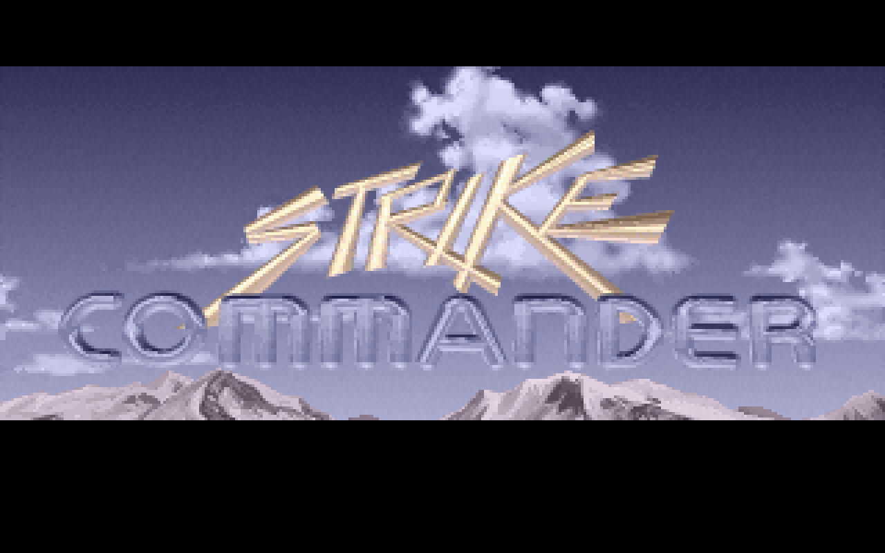 The Strike Commander title screen