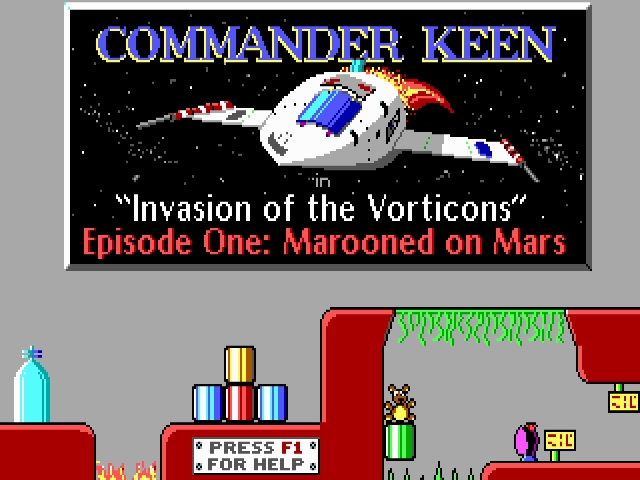 Commander Keen 1 opening screen