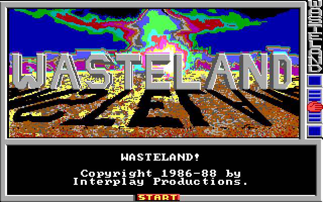 The Wasteland title screen